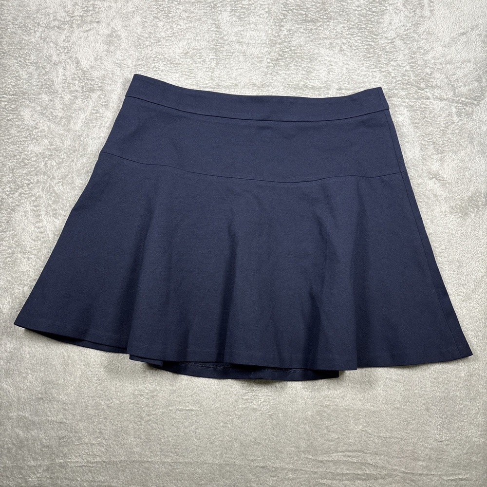 Banana Republic Preppy Navy Blue Flare Skirt Size 12P